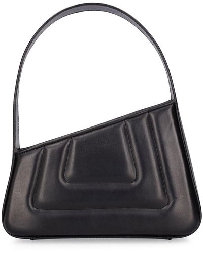 D'Estree Small Albert Leather Shoulder Bag - Black