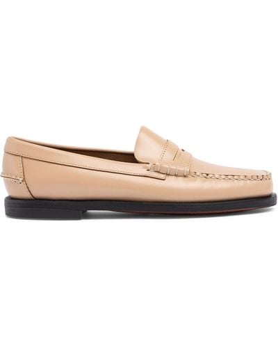 Sebago Classic Dan Pigt Leather Loafers - Natural