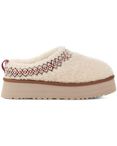 UGG 50mm Hohe Plateauloafer "tazz " - Weiß