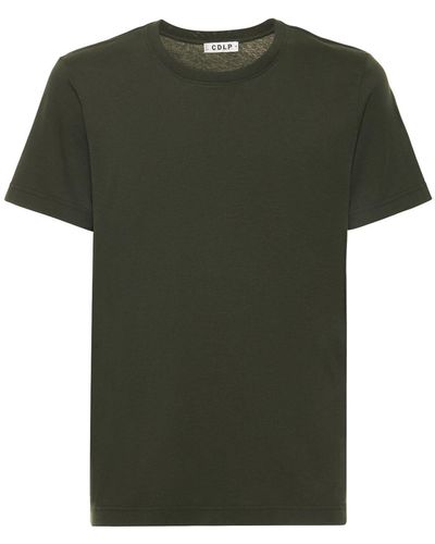 CDLP T-shirt Relaxed Fit In Lyocell E Cotone - Verde