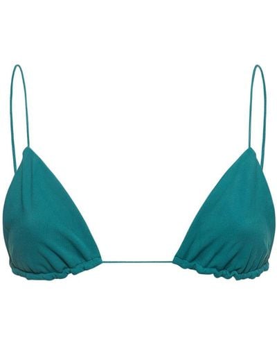 Ziah Top triangular de bikini - Azul