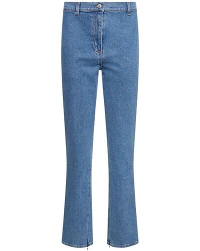 Magda Butrym Denim High Rise Skinny Jeans - Blue