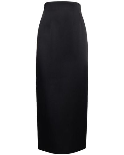 Khaite Loxley Viscose Blend Maxi Skirt - Black