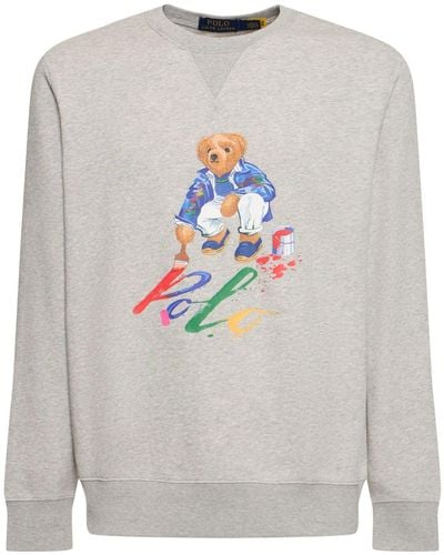 Polo Ralph Lauren Sweatshirt "paint Bear" - Grau