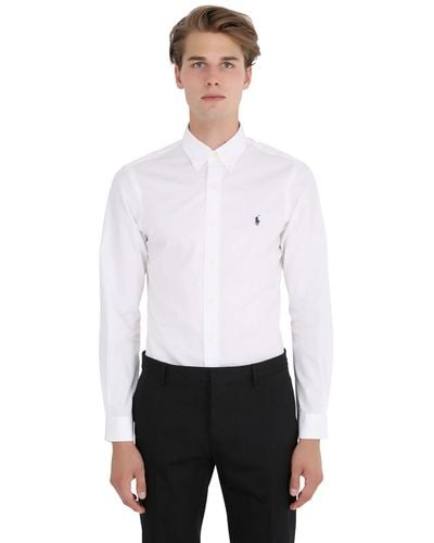Polo Ralph Lauren Poplin Shirt Slim Fit - White