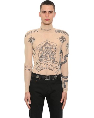 Vetements "T-shirt Collo Alto ""tattoo""" - Neutro