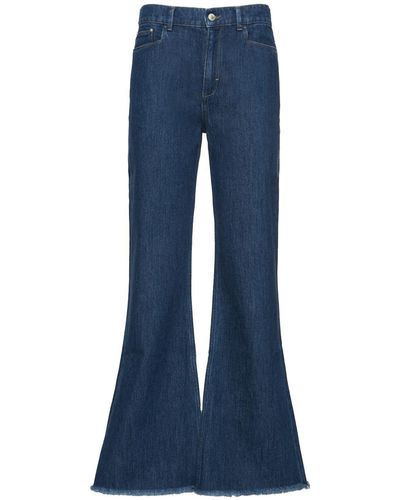 Wandler Daisy Flare Denim Cotton Jeans - Blue