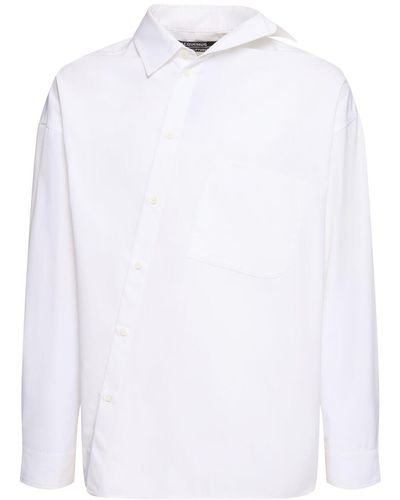 Jacquemus La Chemise Cuadro Cotton Shirt - White