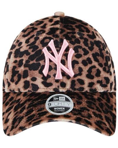 KTZ 9forty Ny Yankees Leo Print Velour Cap - Multicolour