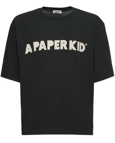 A PAPER KID Unisex-t-shirt - Schwarz