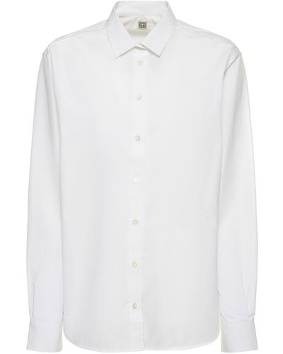 Totême Signature クリスプコットンシャツ - ホワイト