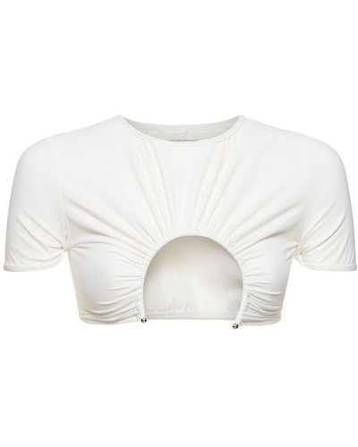 Christopher Esber Metal Ring T-Shirt - White