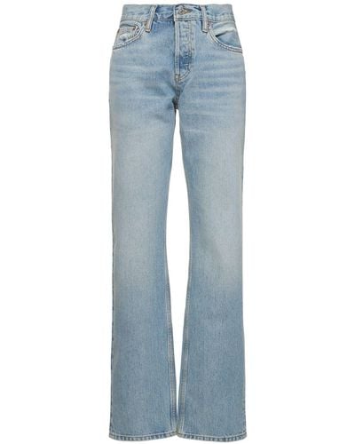 RE/DONE Jeans rectos de denim de algodón - Azul