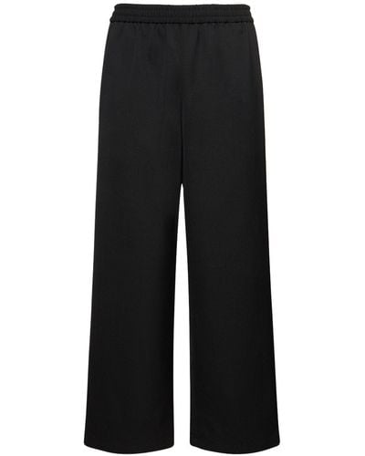 Acne Studios Prudent Wool Blend Trousers - Black