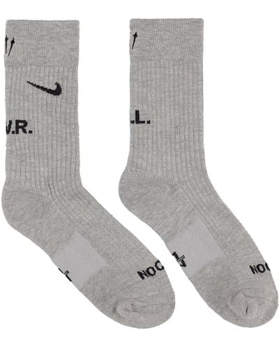 Nike Pack Of 3 Nocta Crew Socks - Grau
