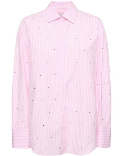 MSGM Cotton Poplin Shirt - Pink