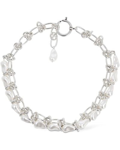 Isabel Marant Rain Drop Chain Collar Necklace - Natural