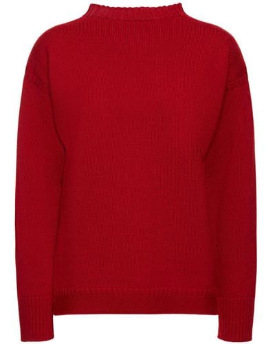 Totême Strickpullover Aus Wolle - Rot