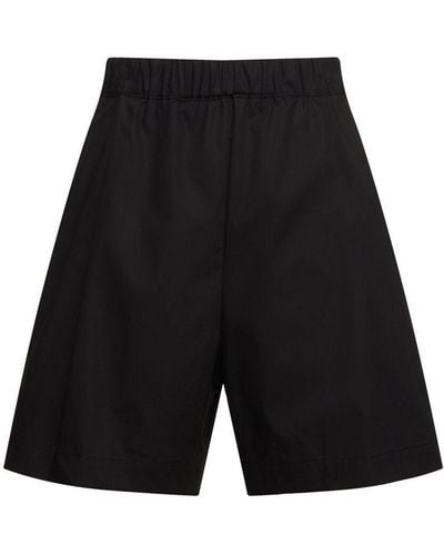 Laneus baggy Cotton Shorts - Black