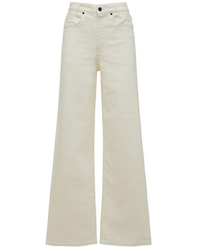 BITE STUDIOS High Rise Wide Leg Eco Denim Jeans - White