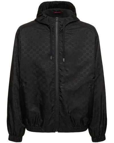 Gucci Gg Light Nylon Jacket - Black