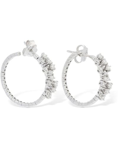 Damiani Mimosa Flexi 18kt Gold & Diamond Earring - Weiß