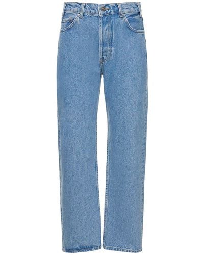 Anine Bing Jeans gavin in denim di cotone - Blu