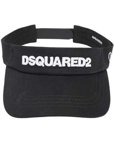 DSquared² Gesichtsschirm Aus Baumwolle Mit Logo - Schwarz