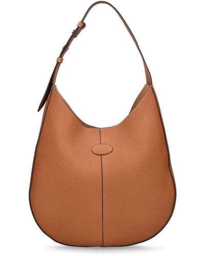 Tod's Small Sacca Oboe Leather Bag - Brown