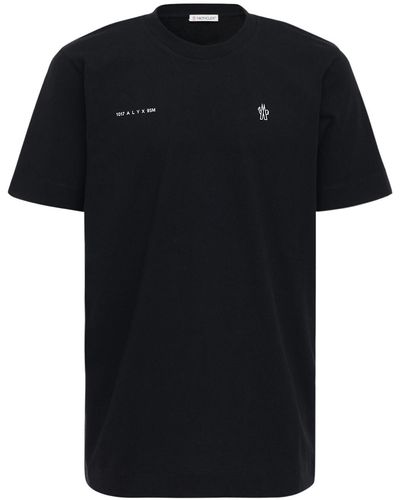 Moncler Genius 1017 Alyx 9sm コットンジャージーtシャツ - ブラック