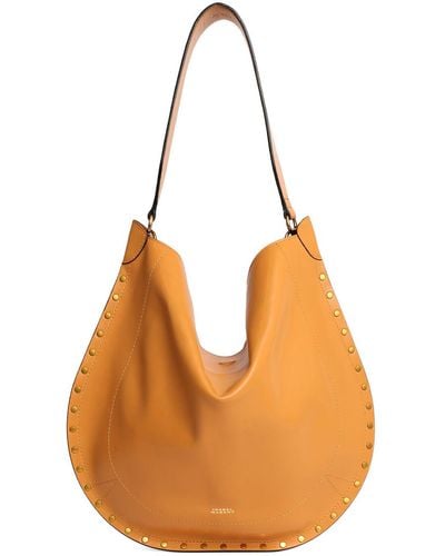 Isabel Marant Oskan Hobo Soft Leather Tote Bag - Orange