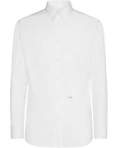 DSquared² Ceresio 9 Dan Relaxed Cotton Shirt - White