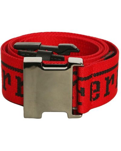 Ferrari Icon Logo Tape Belt - Red