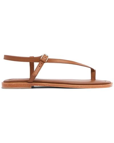 A.Emery 10mm Pae Leather Sandals - Brown