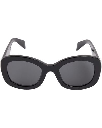 Prada Square Acetate Sunglasses - Black