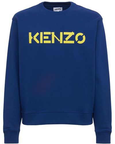 KENZO コットンスウェットシャツ - ブルー