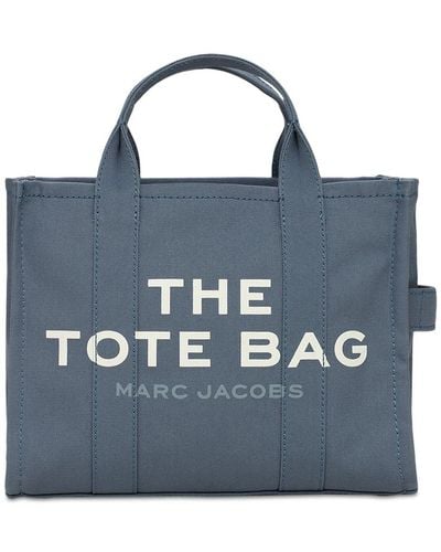 Marc Jacobs The Medium Tote Cotton Canvas Bag - Blue