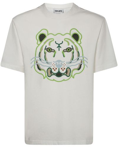 KENZO K-tiger コットンジャージーtシャツ - ホワイト