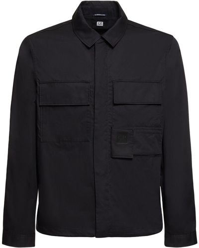 C.P. Company Camicia metropolis series in gabardina - Nero