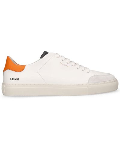 Axel Arigato Orange And Gray Clean 90 Suede - White