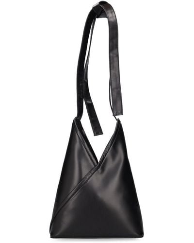 MM6 by Maison Martin Margiela Japanese Ballet Soft Leather Bag - Black