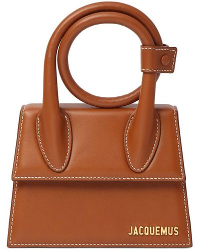 Jacquemus Le Chiquito Noeud Smooth Leather Bag - Brown