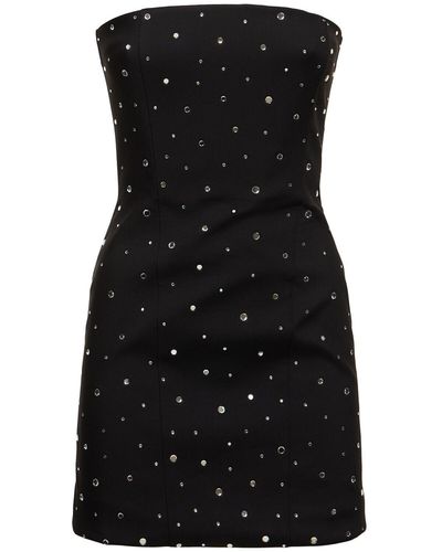 GIUSEPPE DI MORABITO Embellished Strapless Mini Dress - Black