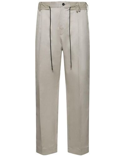 Sacai Cotton Chino Trousers - Grey