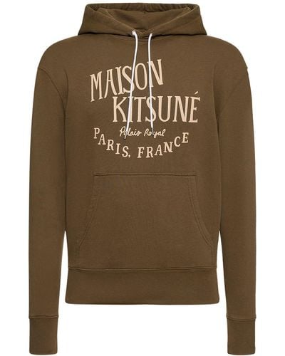 Maison Kitsuné Palais Royal Classic Hooded Sweatshirt - Brown