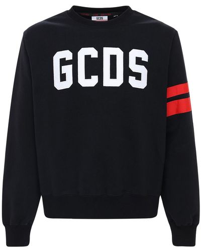 Gcds Sweatshirt Aus Baumwolle Mit Logo - Schwarz