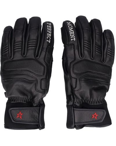 Perfect Moment Logo Ski Gloves - Black