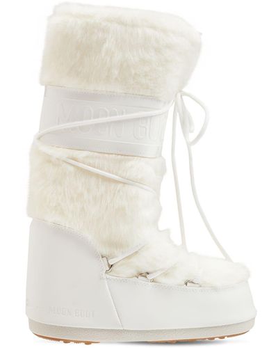 White Fur Boots for Women - Up to 71% off | Lyst