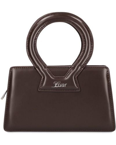 LUAR Anna Small Leather Top Handle Bag - Brown