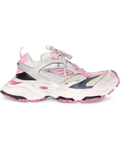 Balenciaga 50mm Hohe Sneakers Aus Nylon Und Mesh "cargo" - Pink